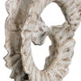 BigBuy Home Figurine Décorative Blanc Noir Aluminium 33 x 11 x 51,5 cm