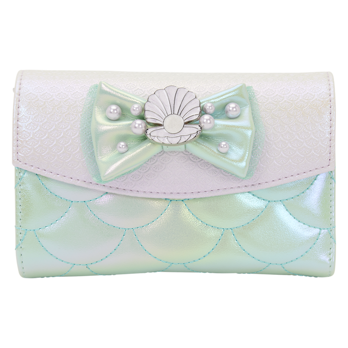 LOUNGEFLY Sac à main La Petite Sirène Disney, iridescent perle, effet écailles, intérieur assorti, 7 fentes cartes LOUNGEFLY Sac à main La Petite Sirène Disney, iridescent perle, effet écailles, intérieur assorti, 7 fentes cartes