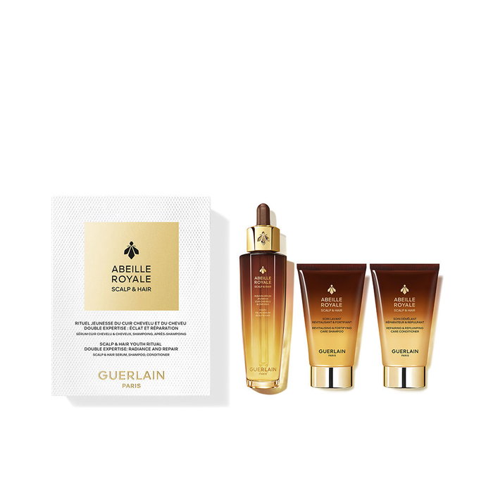 Guerlain Abeille Royale Étui Cuir Cuir Chevelu et Cheveux 3 pcs Guerlain Abeille Royale Étui Cuir Cuir Chevelu et Cheveux 3 pcs