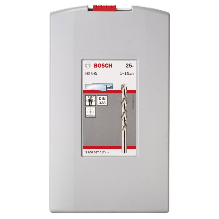Bosch Assortiment ProBox de 25 forets à métaux rectifiés HSS-G 1-13mm Bosch Assortiment ProBox de 25 forets à métaux rectifiés HSS-G 1-13mm
