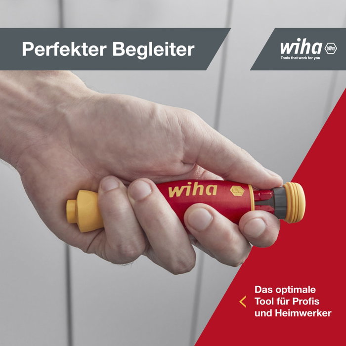 Wiha PocketMax electric - Tournevis avec magasin d'embouts