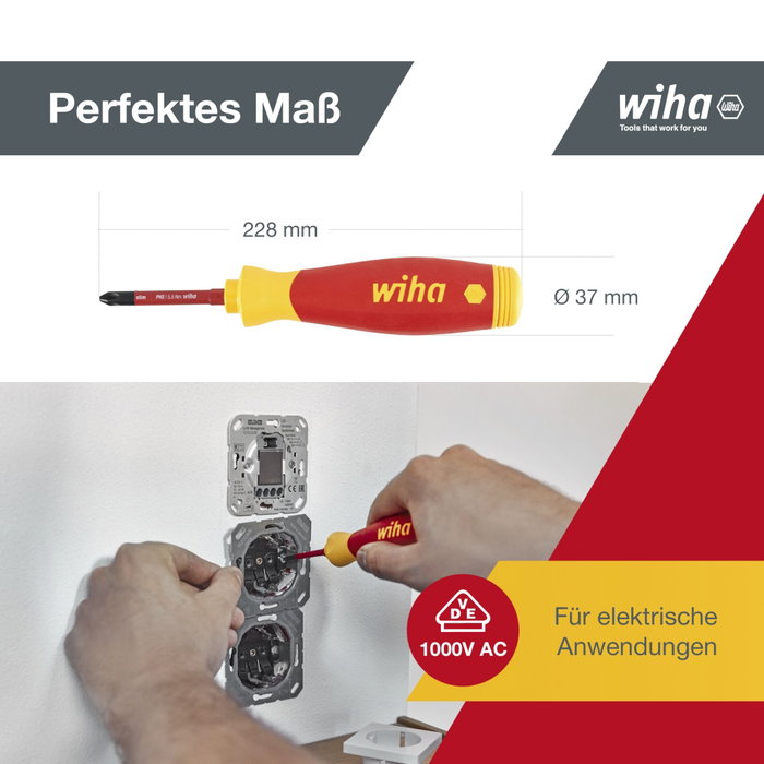 Wiha PocketMax electric - Tournevis avec magasin d'embouts