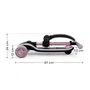 Kinderkraft RAKET UP 2 en 1 Trottinette évolutive Rose avec siège réglable et roues LED