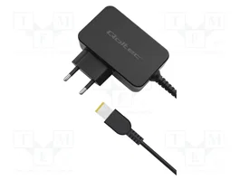 QOLTEC Bloc d'alimentation 45W Slim tip+pin pour Lenovo et IBM