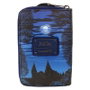 LOUNGEFLY Porte-cartes et porte-monnaie La Monja en cuir végane avec détails brillants dans le noir et intérieur assorti - 15x10 cm