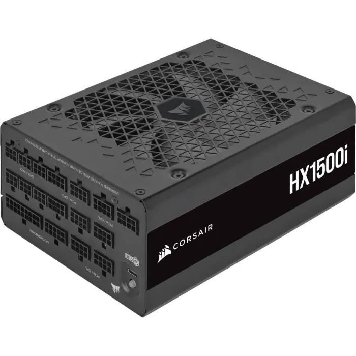 Corsair iCUE LINK HX1500i SHIFT Alimentation PC 1500W Cybenetics Platinum entièrement modulaire ATX 3.1 et PCIe 5.1