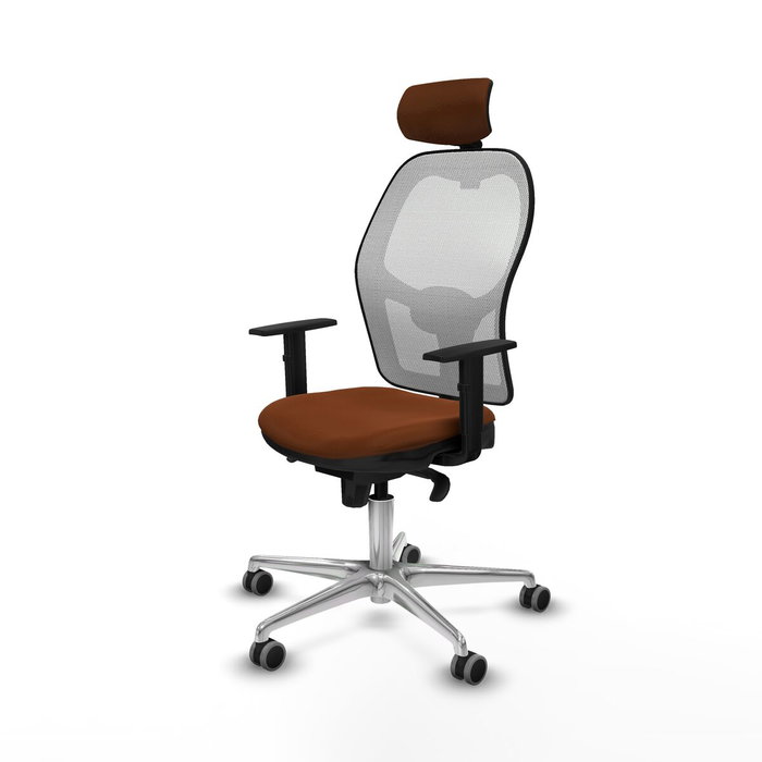 Piqueras y Crespo Chaise de Bureau 1D086G2 Blanc Marron Piqueras y Crespo Chaise de Bureau 1D086G2 Blanc Marron