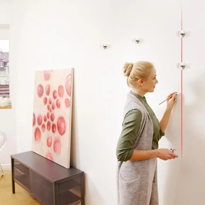 Bosch Adaptateur laser ligne - Mesure de lignes laser, angles et niveaux - Précision 1 mm/40 m - Alimenté par pile