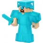 Goo Jit Zu - Figurine Extensible Steve Minecraft 11 cm - Texture Élastique, Extension 3x - Heroesofgoojitzu