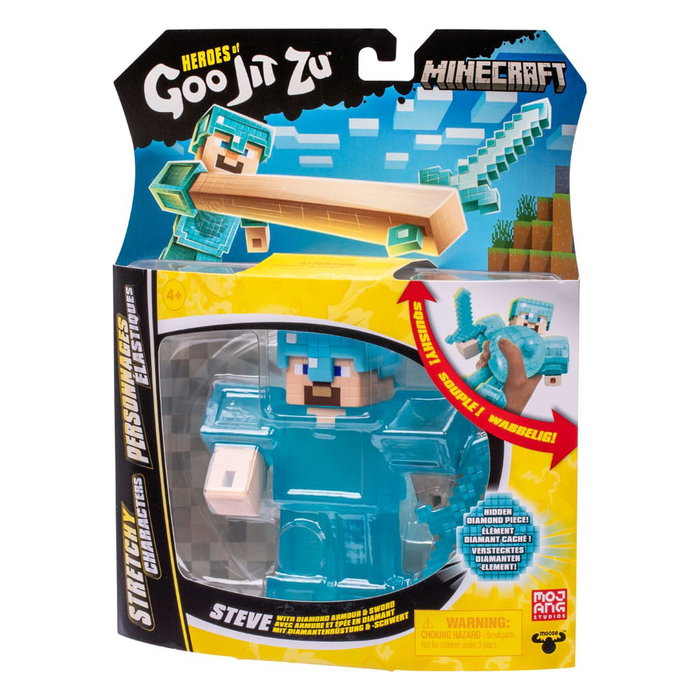 Moose Toys Minecraft Heroes of Goo Jit Zu Meteor Madness figurine extensible Steeve