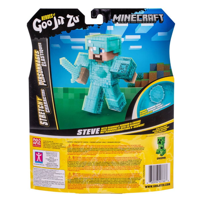 Moose Toys Minecraft Heroes of Goo Jit Zu Meteor Madness figurine extensible Steeve