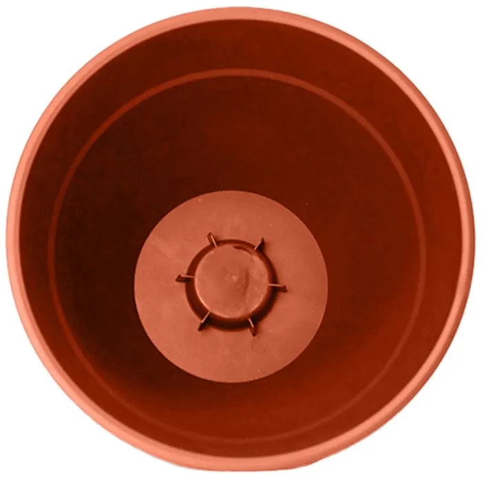 Eda Osaka - Pot de fleur rond - Ø 50 cm - 56.8 L - Intérieur/Extérieur - Résine anti-UV - Terre battue