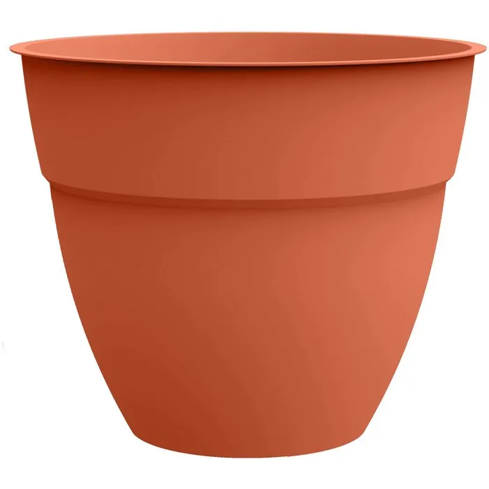 Eda Osaka - Pot de fleur rond - Ø 50 cm - 56.8 L - Intérieur/Extérieur - Résine anti-UV - Terre battue