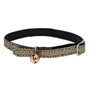 Aime Collier Bling Bling pailleté rouge avec grelot argenté