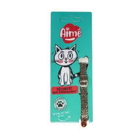 Aime Collier Bling Bling pailleté rouge avec grelot argenté