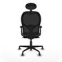 Piqueras y Crespo Chaise de Bureau avec Appui-tête 2D036G1 Vert émeraude
