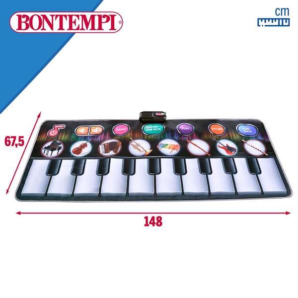 Color Baby Tapis Musical Électrique avec Sons et Mélodies, 148x60 cm
