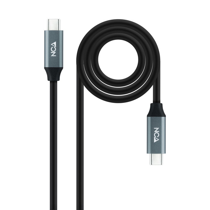 Nanocable Câble USB Type C 3m USB 3.2 20Gbps 100W 4K 60Hz Noir