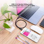 Nanocable Câble USB Type C 3m USB 3.2 20Gbps 100W 4K 60Hz Noir
