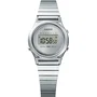 Casio LA700WE Montre mixte blanche à affichage digital et mouvement quartz avec chronomètre 1/10 s, compte à rebours, alarme et bracelet en acier réglable