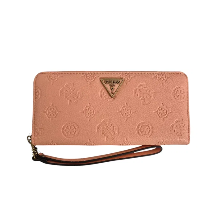 Guess Helaina SLG Portefeuille en textile Corail Guess Helaina SLG Portefeuille en textile Corail