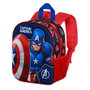 Karactermania Sac à dos 3D Captain America Patriot pour enfant - Dimensions 26 x 11 x 31 cm - Polyester et EVA