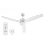 ARGON Ventilateur de plafond blanc avec lumière, 3 pales, 40W