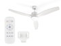 Argon Ventilateur Plafond Lumineux 3 Pales Blanc 40W DC Moteur Télécommande 116x45x116 cm