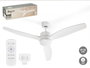 Argon Ventilateur Plafond Lumineux 3 Pales Blanc 40W DC Moteur Télécommande 116x45x116 cm