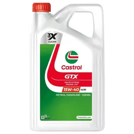 Castrol - Huile moteur GTX 15W-40 A3/B3 - Performance pour essence et diesel - Bidon de 5 litres