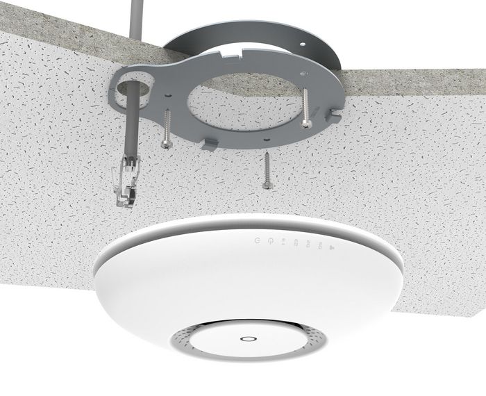 MikroTik cAP ac - Point d'accès Wi-Fi Dual-Band AC 2.4 GHz & 5 GHz, 2 ports Gigabit PoE 802.3af/at, IPsec, Antennes intégrées - Blanc
