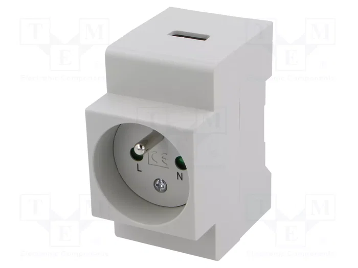 PAWBOL Prise simple pour rail DIN Type E PAWBOL Prise simple pour rail DIN Type E