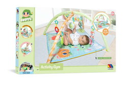 Molto Manta gimnasio - Tapis d'éveil et de gym 3 en 1 avec activités sonores pour nouveau-nés, 80 x 80 x 45 cm