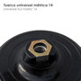 WOLFPACK LINEA PROFESIONAL Plateau de meuleuse velcro 178mm M14 Nylon