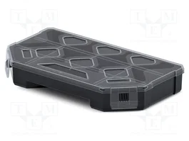 KISTENBERG TAGER 25 Conteneur avec partitions noir