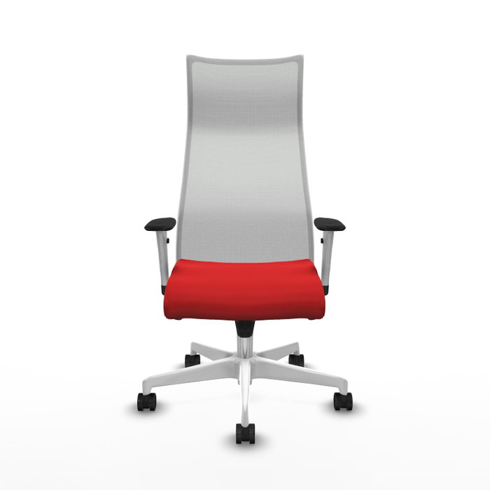 Piqueras y Crespo Chaise de Bureau Albacete Rouge et Blanche