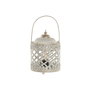 Lanterne Home ESPRIT Blanc Doré Métal Verre Arabe 13,5 x 13,5 x 19 cm