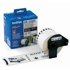 Brother DK-22205 Ruban d'étiquettes continu blanc 62 mm x 30,48 m