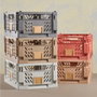 Day Caisse de rangement pliable gris foncé 50 x 33 x 25 cm lot de 2 capacité 27,6 l jusqu'à 45 kg