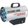 Rothenberger Roturbo 12000 - Générateur d'air chaud mobile au propane 12 kW - Acier inoxydable - Chauffage de chantier - Allumage piezo