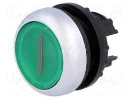 EATON ELECTRIC Commutateur bouton-poussoir vert plat 22mm IP67