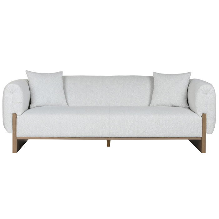 Canapé Home ESPRIT Marron Gris Scandi 220 x 95 x 77 cm
