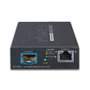 Planet XT-705A Convertisseur de Média SFP+ 10 Gigabit Ethernet, Cuivre RJ45 10G/5G/2.5G/1G/100M vers Fibre 10GBASE-SR/LR, Jusqu'à 60 km