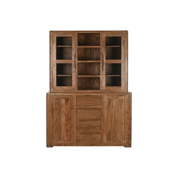 Présentoir Home ESPRIT Marron Verre Acacia 140 x 45 x 180 cm Présentoir Home ESPRIT Marron Verre Acacia 140 x 45 x 180 cm