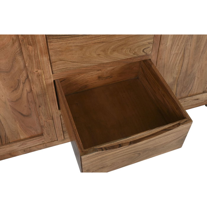 Présentoir Home ESPRIT Marron Verre Acacia 140 x 45 x 180 cm Présentoir Home ESPRIT Marron Verre Acacia 140 x 45 x 180 cm