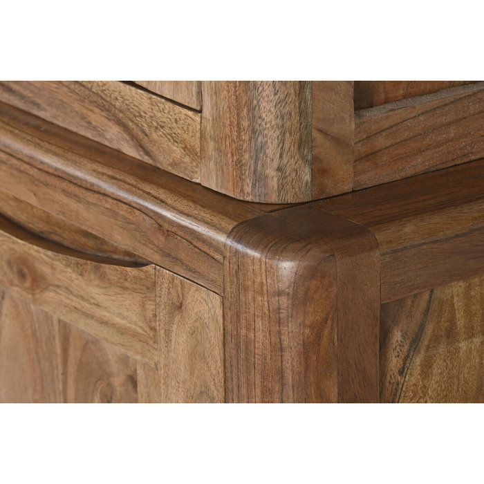 Présentoir Home ESPRIT Marron Verre Acacia 140 x 45 x 180 cm Présentoir Home ESPRIT Marron Verre Acacia 140 x 45 x 180 cm