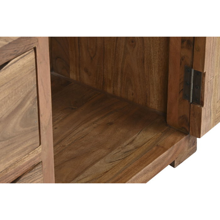 Présentoir Home ESPRIT Marron Verre Acacia 140 x 45 x 180 cm Présentoir Home ESPRIT Marron Verre Acacia 140 x 45 x 180 cm