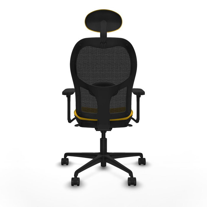 Piqueras y Crespo Chaise de Bureau avec Appui-tête Jorquera 3D036N1 Jaune