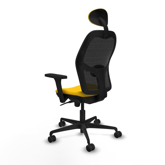 Piqueras y Crespo Chaise de Bureau avec Appui-tête Jorquera 3D036N1 Jaune