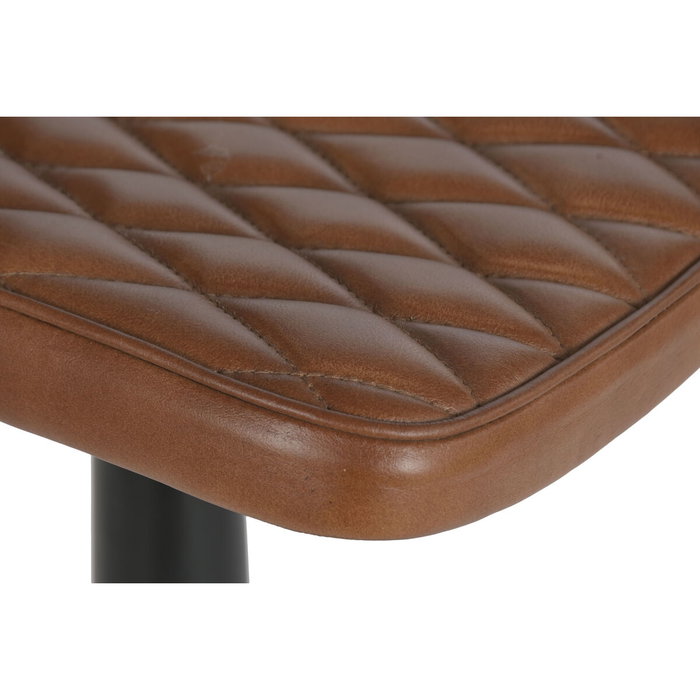 Home ESPRIT Tabouret Cuir Fer